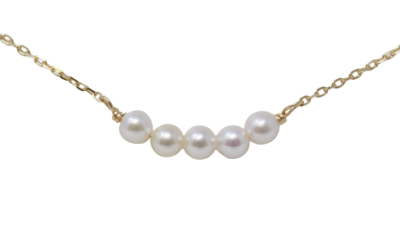 White Akoya Pearl Gold Pendant (P15)