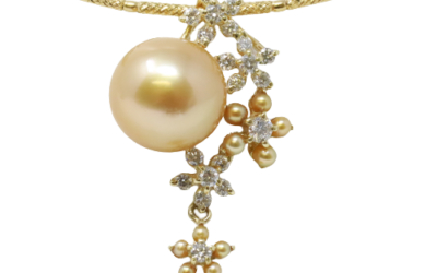 Gold South Sea Pearl Gold Pendant (P7)