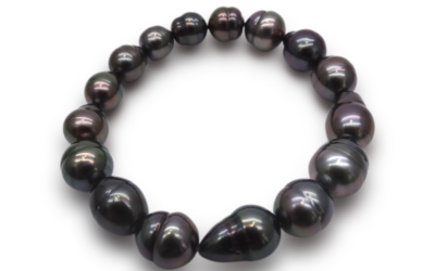 Black South Sea Baroque Pearl Strand Bracelet (BL20)