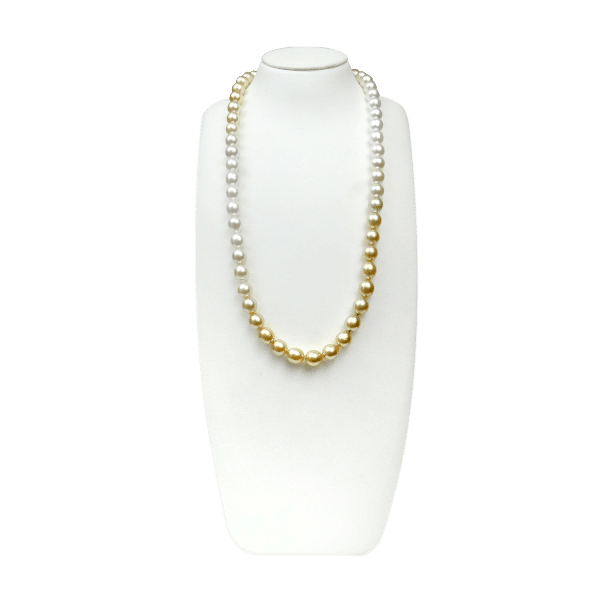 South Sea Gold & White Pearl Necklace N29