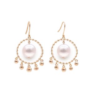 Akoya Pearl Earring with Gold E107