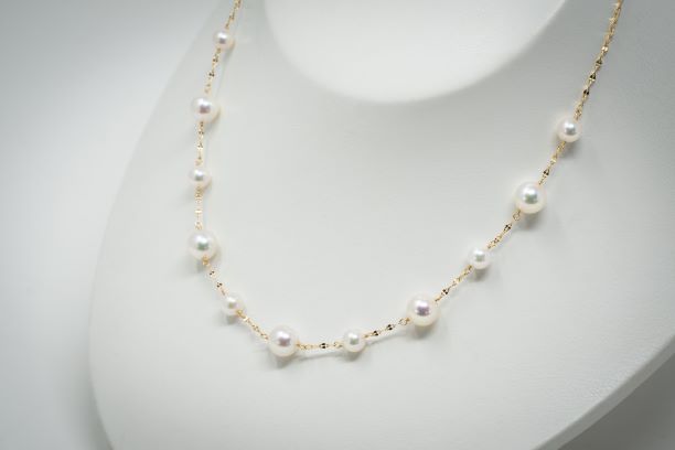 Akoya Pearl Station Necklace (N20)