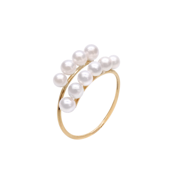 Baby Akoya Pearl K18 Gold Ring R51