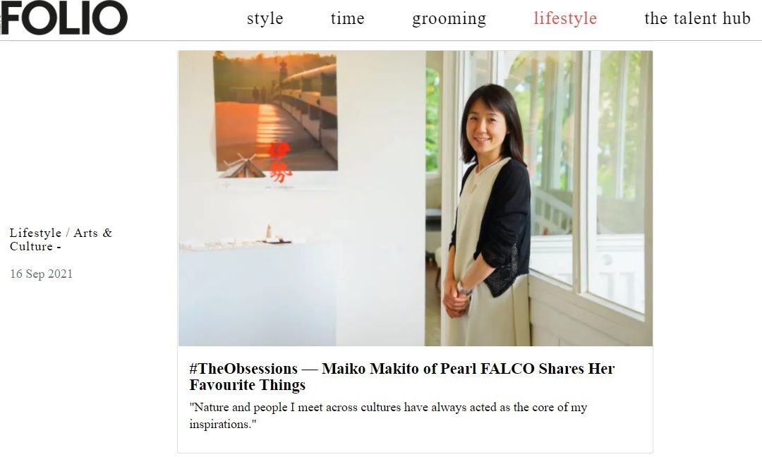 Pearl FALCO & CEO Maiko Makito Featured in MEN’S FOLIO Singapore