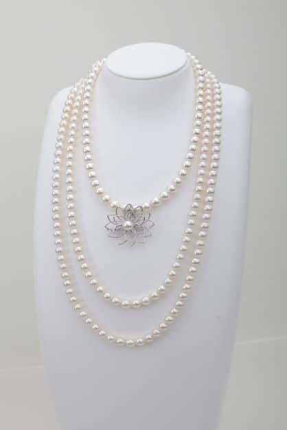 Long Pearl Necklace