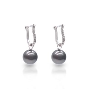 E231 Black South Sea Pearl Earring