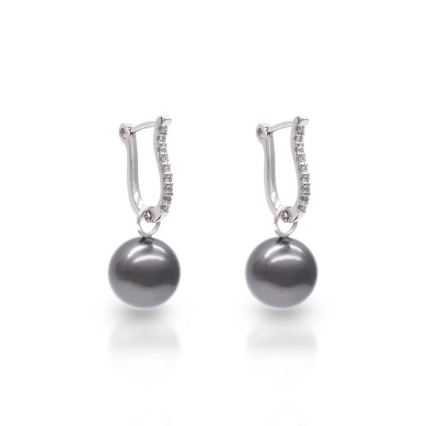 E231 Black South Sea Pearl Earring