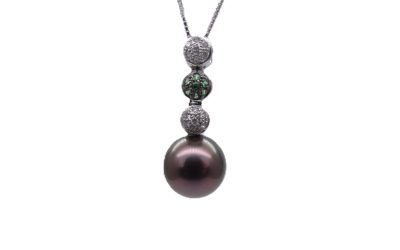 Black South Sea Pearl Pendant (P217)