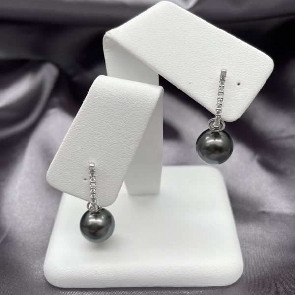 E231 Black South Sea Pearl Earring