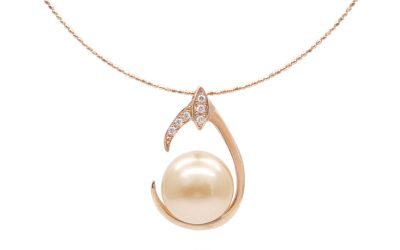 Gold South Sea Pearl Gold Pendant (P219)