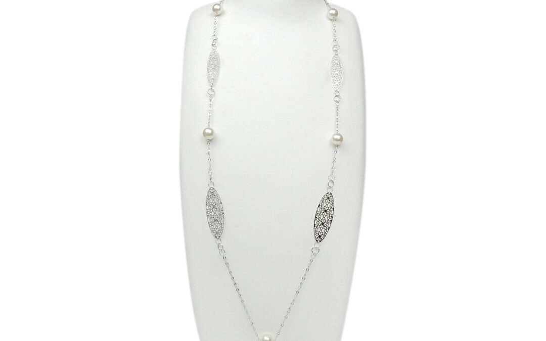 Akoya Pearl Station Necklace (N126)