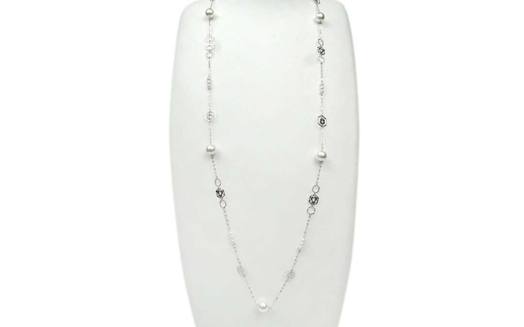 Akoya Pearl Station Necklace (N127)