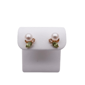 Akoya Pearl Gemstones Earrings ( E257)