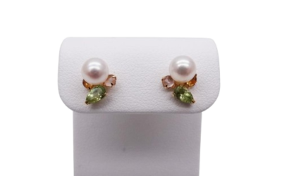 Akoya Pearl Gemstones Earrings (E257)