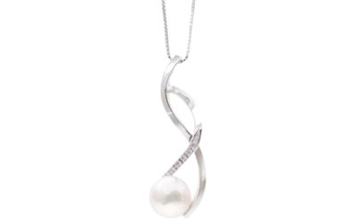 Infinity Akoya Pearl Diamond Pendant (P240)