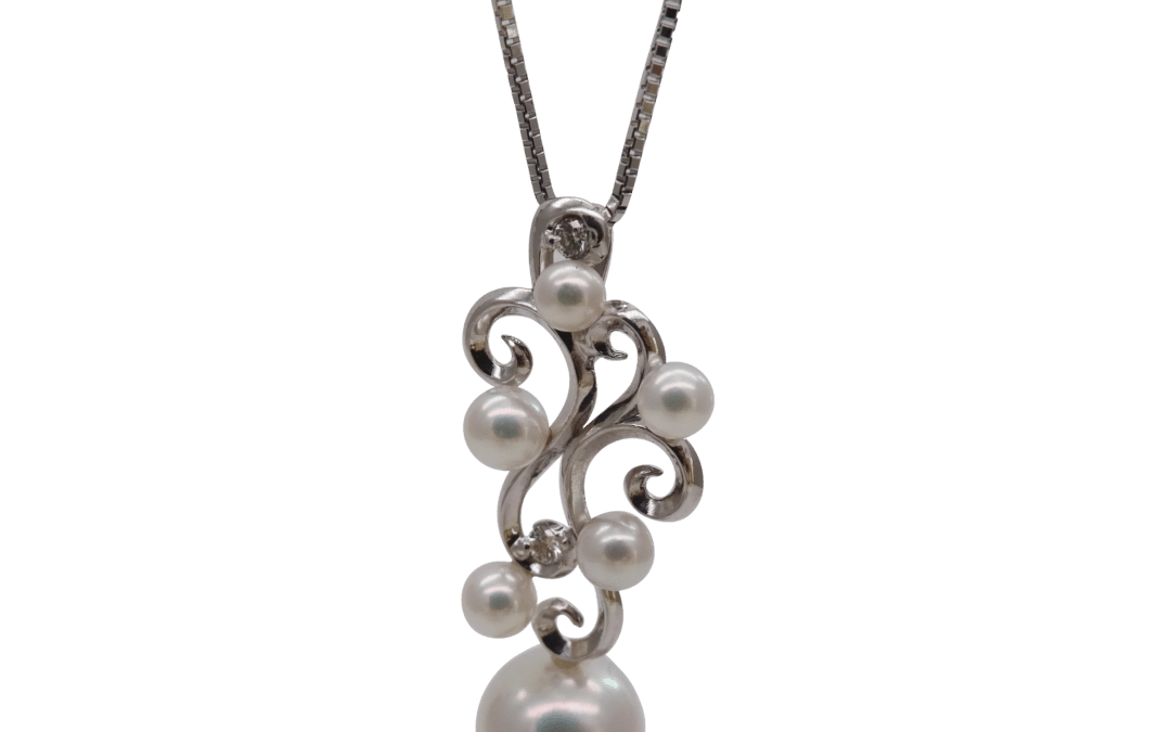 K18 White South Sea Pearl Pendant(P244)