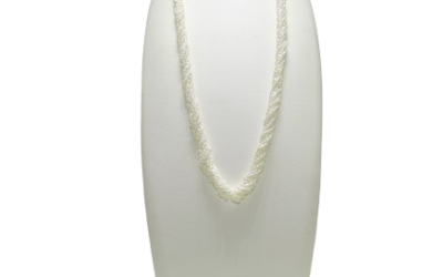 White Gold Akoya Keshi Pearl Necklace (N131)