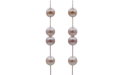 White Akoya Pearl Dangling Earring (E265)