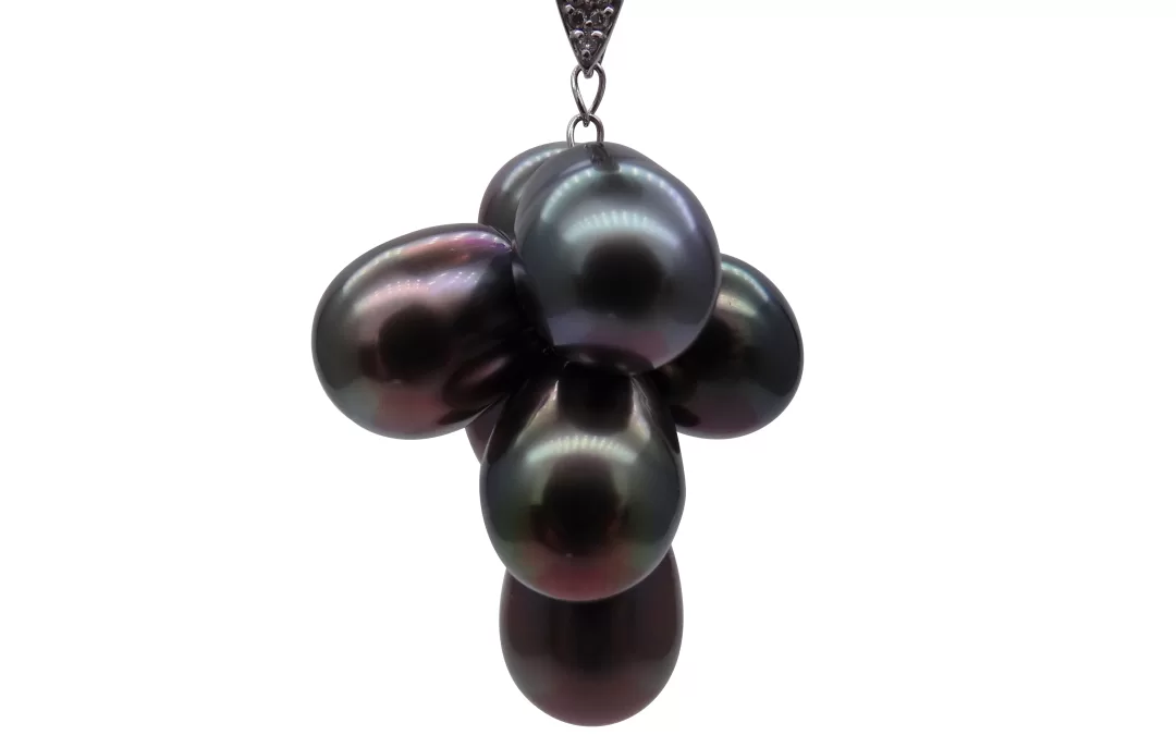 K18 Black South Sea Baroque Pearl Pendant(P245)