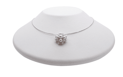 Akoya Pearl Flora Diamond Pendant (P249)